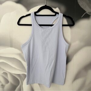 Lululemon Align waist length racer back blissful blue size 12